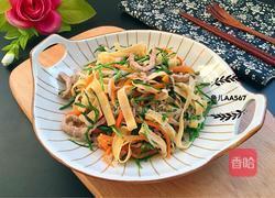 肉炒三丝的做法图解8