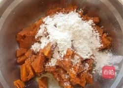 南瓜豆沙馒头的做法图解3