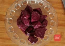 紫薯糯米粥的做法图解2