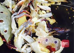 姜葱炒花蟹的做法图解4