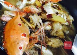 姜葱炒花蟹的做法图解5