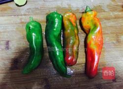 肉酿青椒的做法图解2