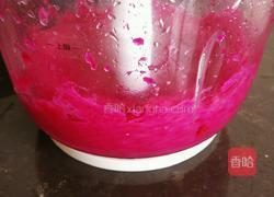 火龙果皮蒸蛋糕(半成品)的做法图解4