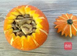 蚝油猪肚南瓜盅的做法图解12