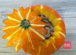 蚝油猪肚南瓜盅的做法图解13