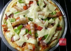 培根大虾披萨的做法图解13