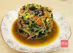 菠菜拌豆芽的做法图解8