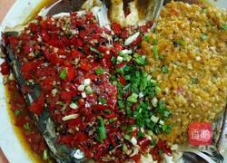 双色剁椒鱼头的做法图解4