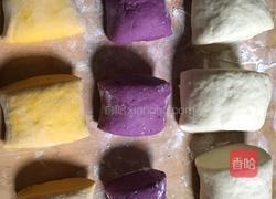 三色花卷的做法图解13