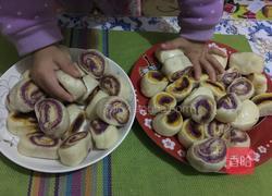 三色花卷的做法图解22