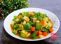 杏鲍菇炒彩椒的做法图解11