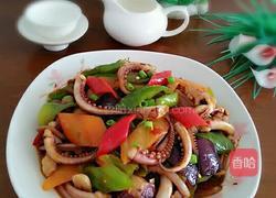 双椒炒鱿鱼须的做法图解11