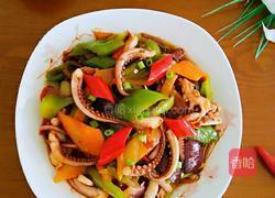 双椒炒鱿鱼须的做法图解10