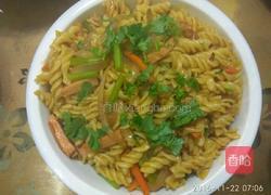 螺旋意利炒面的做法图解7