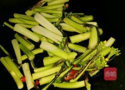 炒菜苔的做法图解5