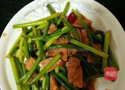 蒜苔炒咸肉的做法图解8