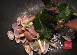 紫苏爆炒花甲的做法图解7