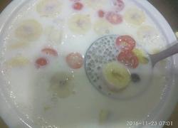 牛奶西米水果露
