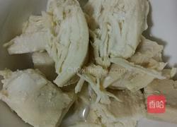 松仁鸡丝菠菜塔的做法图解5