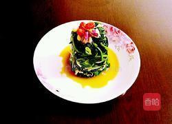 松仁鸡丝菠菜塔的做法图解11