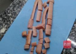 火腿豇豆的做法图解2