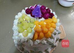 六寸水果奶油蛋糕的做法图解5