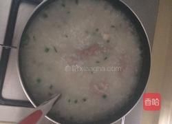 猪肝瘦肉粥。的做法图解4