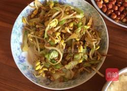 豆芽肉末炒包菜的做法图解3