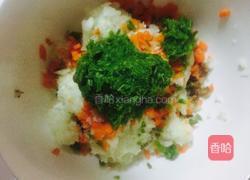 白菜芹菜胡萝卜肉馅包子的做法图解3