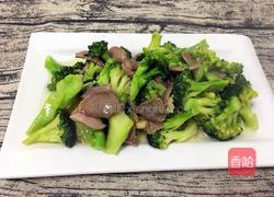 腊肉炒西兰花的做法图解6