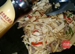 杏鲍菇豆腐干炒肉丝的做法图解13