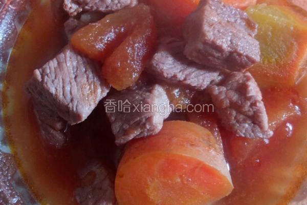 西红柿胡萝卜牛肉汤
