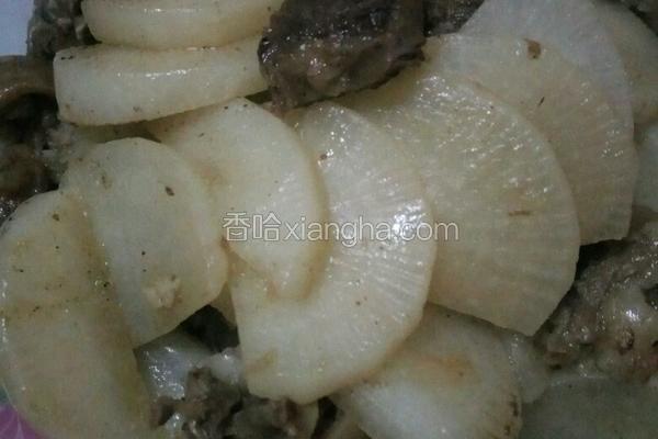 羊肉炒白萝卜