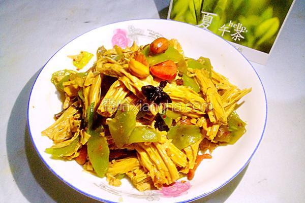 腐竹炒莴笋