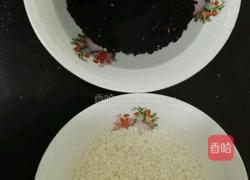 双色珍珠丸子的做法图解2