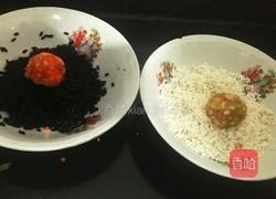 双色珍珠丸子的做法图解7