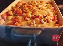 番茄黑椒鸡丁焗饭的做法图解8