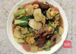 三鲜炒年糕的做法图解4