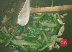 小白菜炒香菇的做法图解7