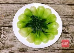 油菜炒肉片的做法图解5