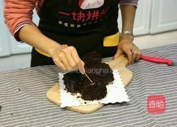 圣诞树桩蛋糕的做法图解16