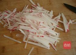 肉末爆炒辣萝卜条的做法图解2