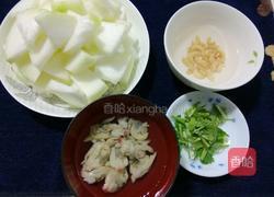 金钩贝尖炒冬瓜的做法图解1