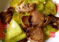 猪舌炒黄瓜的做法图解7