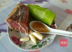 腊肉炒莴苣的做法图解1