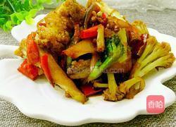 干煸花菜的做法图解10