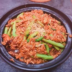 茄子豆角五花肉焖饭的做法[图]