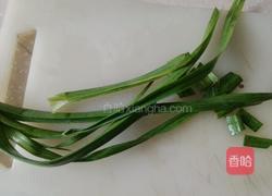 青蒜炒（瘦）腊肉的做法图解4