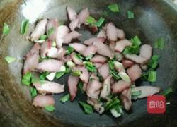 青蒜炒（瘦）腊肉的做法图解6