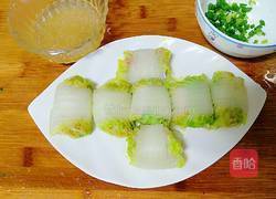 鲜美白菜虾肉卷的做法图解11
